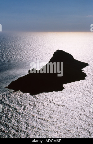 Faro di Palagruza fu costruito nel 1875 sotto la monarchia austro ungherese sull'isola con lo stesso nome Foto Stock