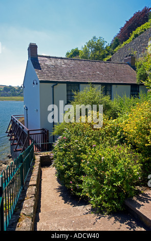 Il Boathouse nel Laugharne in cui Dylan Thomas ha vissuto Foto Stock