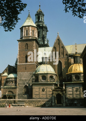 Polonia Cracovia la cattedrale del Wawel Foto Stock
