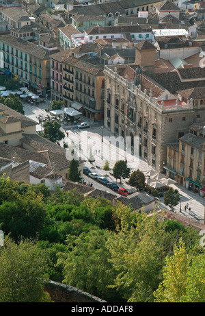 Vista aerea di Granada, Spagna Foto Stock