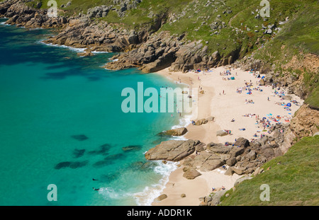 Porthchapel Beach, Cornwall, Regno Unito Foto Stock