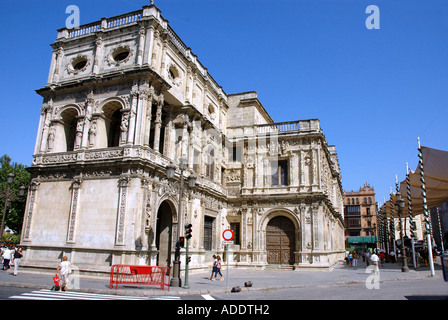 Vista di Siviglia Edificio gotico Siviglia Andalusia Andalucía España Spagna Iberia Europa Foto Stock