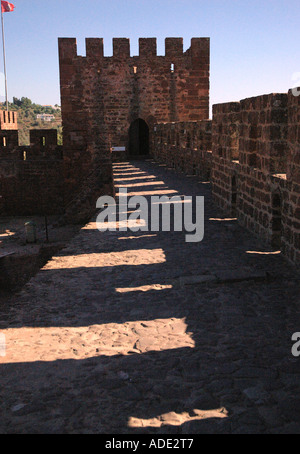 Vista del Castelo de Silves Castello Iberia Algarve Portogallo Europa Foto Stock