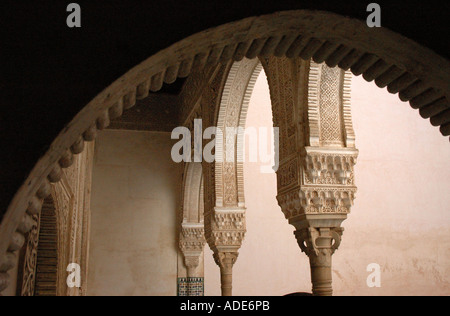 Vista di Alhambra Palace & Alcazaba fortezza Granada Andalusia Andalucía España Spagna Iberia Europa Foto Stock