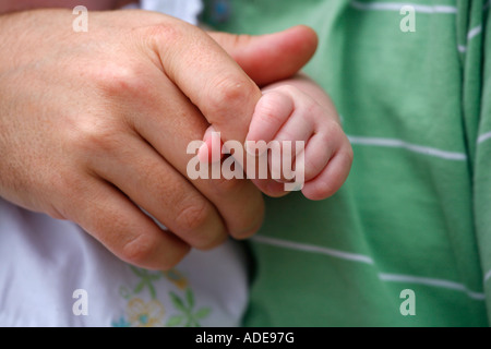 Modello rilasciato dieci settimane vecchio Baby girl Foto Stock