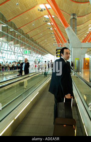 Nuovo terminal dell'aeroporto di Madrid Barajas progettato da Richard Rogers, Spagna Foto Stock