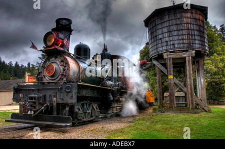 Roaring Camp Ferrovie, Santa Cruz Foto Stock