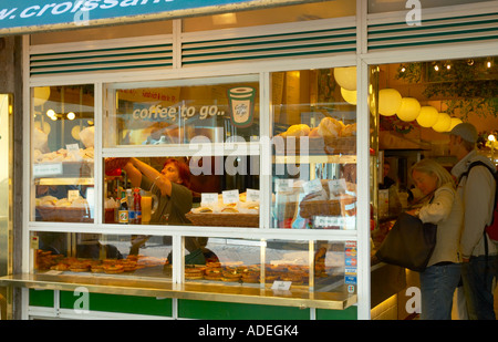 Un panificio nel centro di Copenhagen Danimarca UE Foto Stock