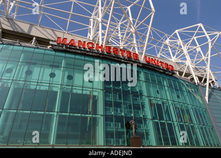 Regno Unito. In Inghilterra. Manchester. Old Trafford Football Stadium. (Casa del Manchester United Football Club). Foto Stock