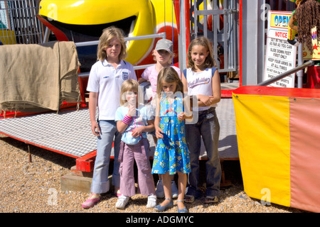 In Europa il Regno Unito Inghilterra sussex selsey luna park Foto Stock