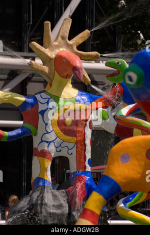 Place Igor Stravinsky Centro Pompidou di Parigi Foto Stock