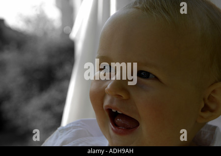 Ritratto di un anno di età bambino Foto Stock