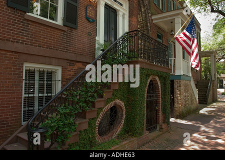 Jesse Mount House il quartiere storico di Savannah in Georgia Foto Stock