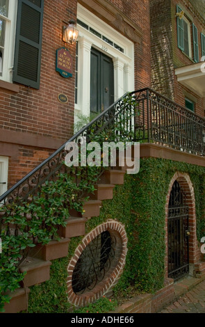 Jesse Mount House il quartiere storico di Savannah in Georgia Foto Stock