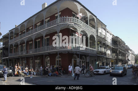 New Orleans cajun band Bourbon Street Foto Stock