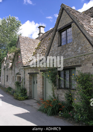 Cottages in Arlington Row Bibury Gloucestershire Foto Stock