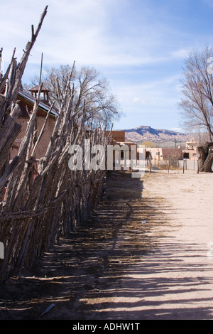 Indiani Nativi città San Il Defonso Pueblo vicino a Santa Fe in New Mexico Foto Stock