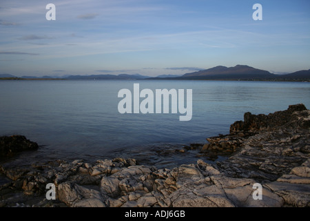 Vista da est vicino a broadford isola di Skye in Scozia giugno 2006 Foto Stock