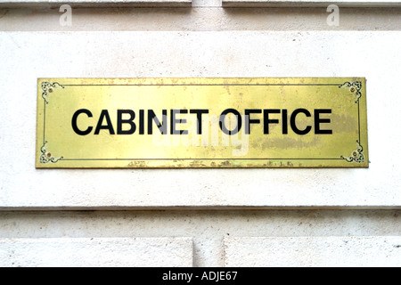 Ufficio di gabinetto accedi Whitehall London Inghilterra England Foto Stock