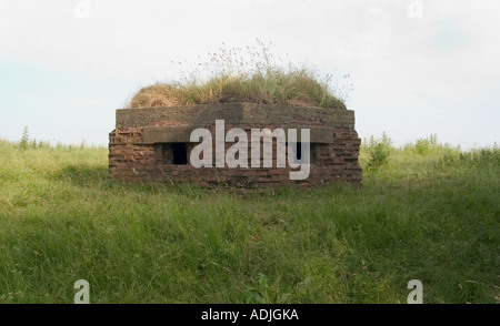 Guerra mondiale 2 bunker di difesa dalla seconda guerra mondiale Foto Stock