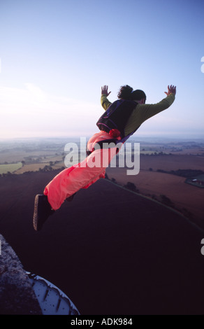 Credito foto DOUG BLANE BASE Jumping off la Guerra Fredda Tower Foto Stock