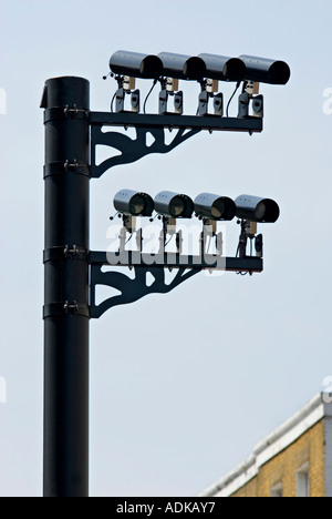 La congestione delle telecamere di carica nella zona centrale di Londra in 2007 l'ovest estensione del regime entra in vigore Foto Stock