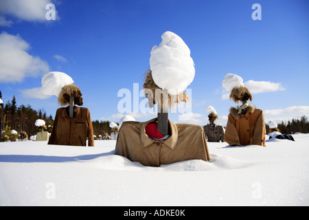 La tranquilla/ popolo silenzioso, la Lapponia finlandese Foto Stock