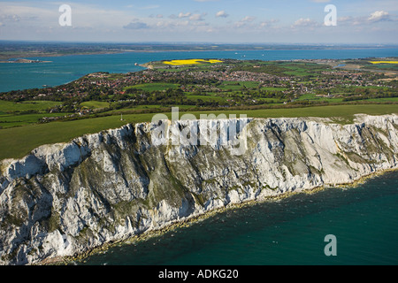 Tennyson giù dall'aria Isola di Wight Foto Stock