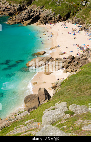 Porthchapel Beach, Cornwall, Regno Unito Foto Stock