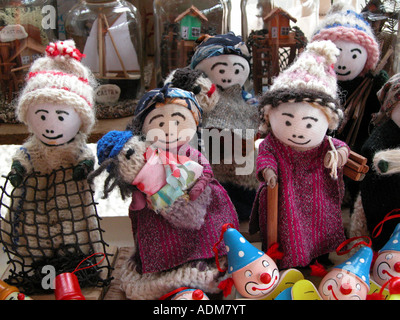 Bambole di maglia in america del sud cile Foto Stock