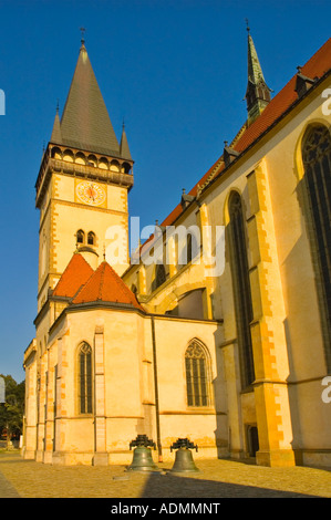 Chiesa di San Egidio a Radnice namesti Square nel centro di Bardejov Slovacchia orientale UE Foto Stock