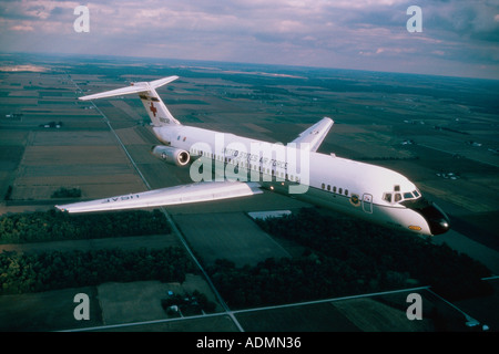 Elevato angolo di visione di un C-9un Usignolo aeroplano Foto Stock