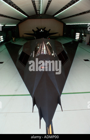 Elevato angolo di visione di un F-117A Nighthawk, Arabia Saudita Foto Stock