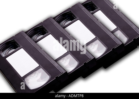 Modelli di videocassette VHS Foto Stock