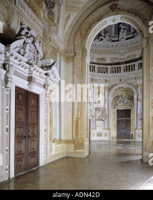 Vicenza, Villa Almerico Capra, 'genannt ''La Rotonda'' , (1566-1570), Blick in den Hauptsaal' Foto Stock
