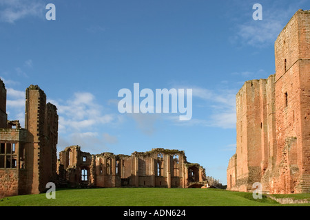 Il Castello di Kenilworth nel Warwickshire Inghilterra fu visitata dalla Regina Elisabetta I Foto Stock