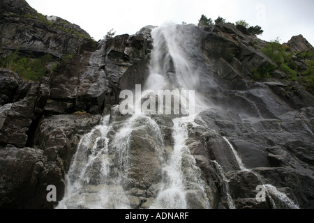 Cascate di whisky, Stavanger Fiordi Norvegia Foto Stock