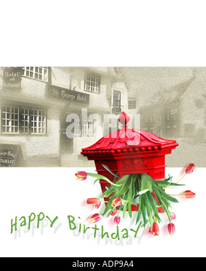 GB - INGHILTERRA: Scheda di auguri Design Foto Stock