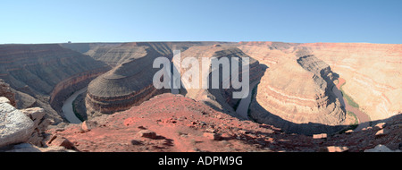 Il fiume San Juan, il parco statale Goosenecks, Utah Foto Stock