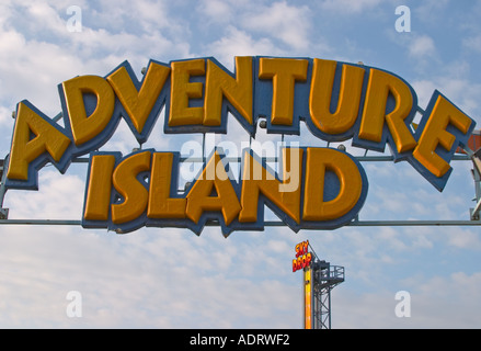 Adventure Island segno a Southend Essex Inghilterra Foto Stock
