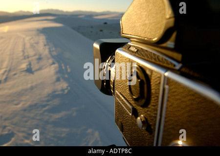 Fotografie riprese a White Sands National Monument vicino a Alamogordo, Nuovo Messico. Foto Stock