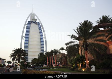 Il Burj al Arab Hotel Dubai Foto Stock