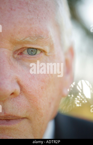 Senior uomo al di fuori, ritratto, close-up, Washington, DC, Stati Uniti d'America, signor 2007 4 18 1 Foto Stock