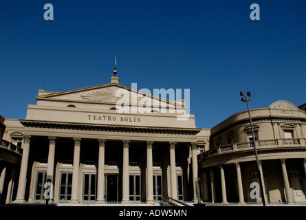 Teatro Solis facciata, Montevideo, Uruguay Foto Stock