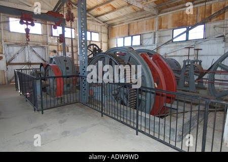 Nevada Tonopah storico Parco Minerario miniera Mitzpah paranco house macchinari Foto Stock