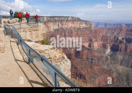 Arizona Parco Nazionale del Grand Canyon North Rim vista dalla finestra degli angeli viewpoint Foto Stock