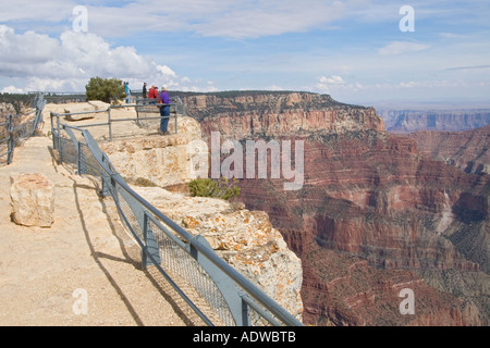 Arizona Parco Nazionale del Grand Canyon North Rim vista dalla finestra degli angeli viewpoint Foto Stock