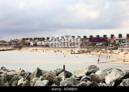 Lowestoft Beach, Suffolk, Inghilterra, Regno Unito. Foto Stock