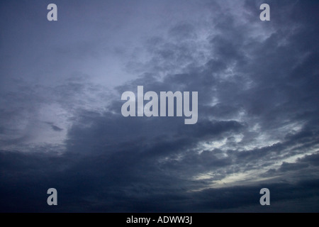 Cielo tempestoso Norfolk England Regno Unito Foto Stock