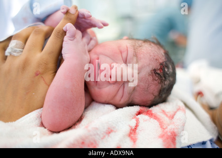 New Born Baby boy Foto Stock